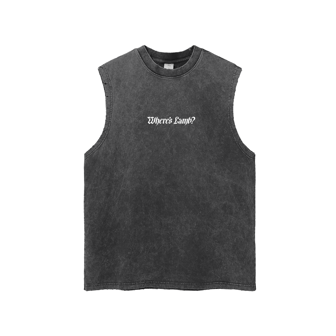 Snow Washed Frayed Hem Tank